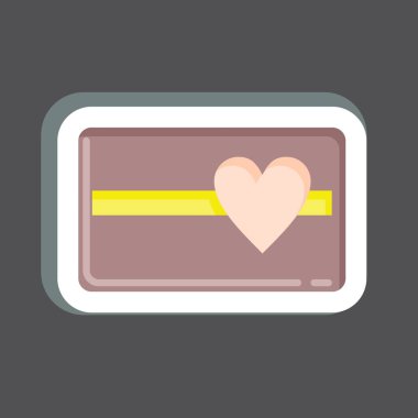 Simge Hediye Makbuzu. Kara Cuma sembolüyle ilgili. Alışveriş. Basit resimleme