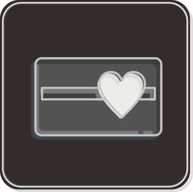 Simge Hediye Makbuzu. Kara Cuma sembolüyle ilgili. Alışveriş. Basit resimleme