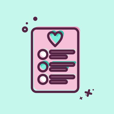 Simge Kontrol Listesi. Kara Cuma sembolüyle ilgili. Alışveriş. Basit resimleme