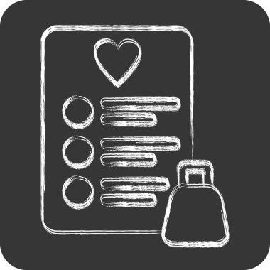 Simge istek listesi. Kara Cuma sembolüyle ilgili. Alışveriş. Basit resimleme