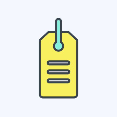 Simge İndirimi. Kara Cuma sembolüyle ilgili. Alışveriş. Basit resimleme