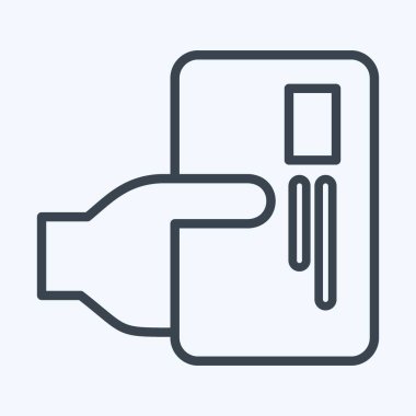 Simge Ödeme. Kara Cuma sembolüyle ilgili. Alışveriş. Basit resimleme