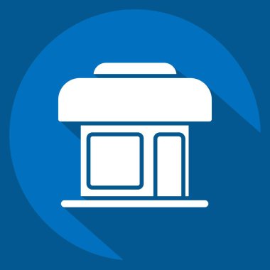 Simge Giysi Dükkanı. Kara Cuma sembolüyle ilgili. Alışveriş. Basit resimleme