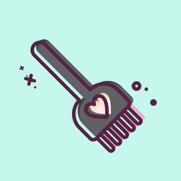 Icon Hair Dye Brush Related Barbershop Symbol Beauty Saloon Simple — Stock Vector