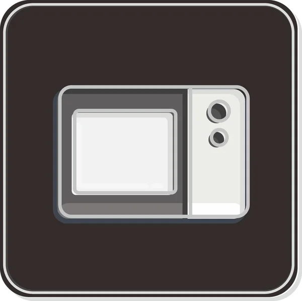 Εικονίδιο Ηλεκτρονικά Σχετικά Σύμβολο Της Μαύρης Παρασκευής Για Ψώνια Απλή — Διανυσματικό Αρχείο