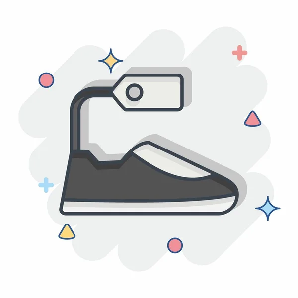 Icon Footwear Related Black Friday Symbol Shopping Simple Illustration — Stock Vector