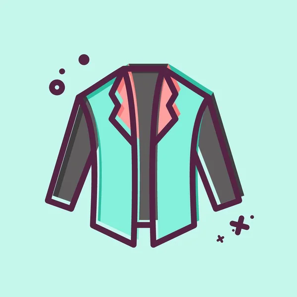 Icon Jacket Související Symbolem Černý Pátek Nakupování Jednoduchá Ilustrace — Stockový vektor