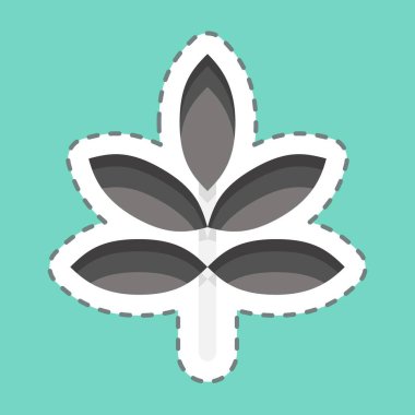 İkon glütensiz. CBD yağ sembolüyle ilgili. Basit dizayn edilebilir. Basit resimleme