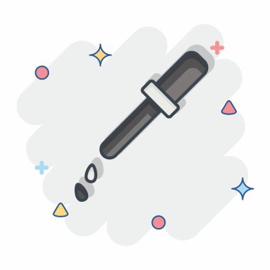 Suni Tadı Olmayan Simge. CBD yağ sembolüyle ilgili. Basit dizayn edilebilir. Basit resimleme