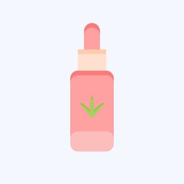 Icon kenevir yağı. CBD yağ sembolüyle ilgili. Basit dizayn edilebilir. Basit resimleme