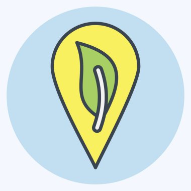 İkon Çevre Dostu. CBD yağ sembolüyle ilgili. Basit dizayn edilebilir. Basit resimleme