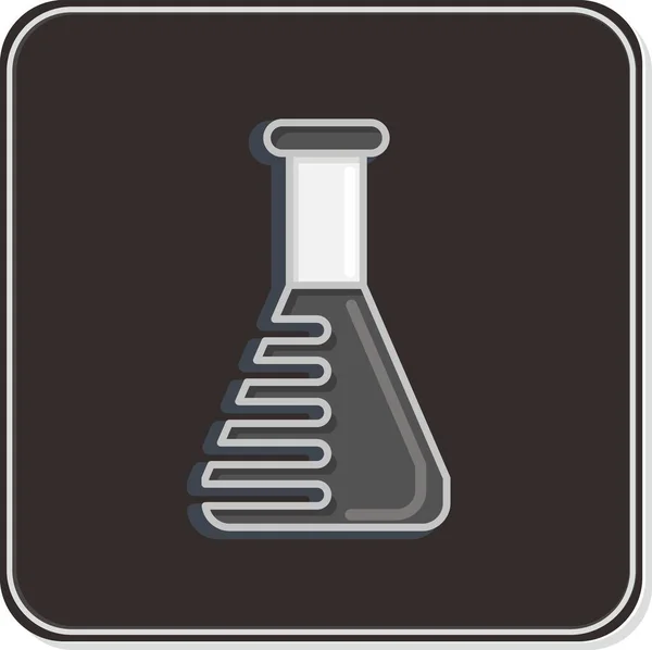 Laboratorio Icone Testato Relativi Simbolo Dell Olio Cbd Design Semplice — Vettoriale Stock
