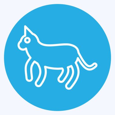 Simge Kedisi. Evcil Hayvanlar sembolüyle ilgili. Basit dizayn edilebilir. Basit resimleme