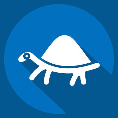 Simge Kaplumbağa. Evcil Hayvanlar sembolüyle ilgili. Basit dizayn edilebilir. Basit resimleme