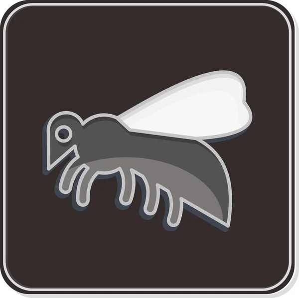 Icon Bee Relacionado Con Símbolo Los Animales Domésticos Diseño Simple — Archivo Imágenes Vectoriales