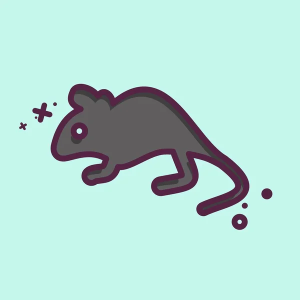 Εικονίδιο Ποντίκι Που Σχετίζονται Σύμβολο Των Κατοικίδιων Ζώων Απλό Σχεδιασμό — Διανυσματικό Αρχείο