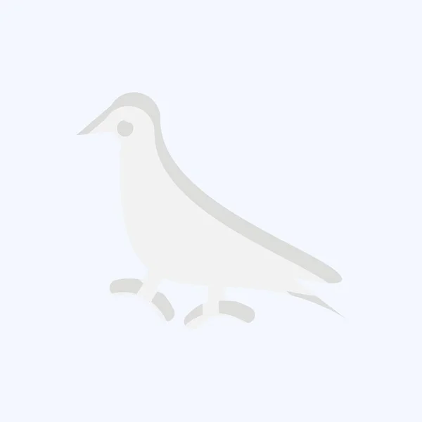 Ikone Taube Verwandt Mit Dem Haustier Symbol Einfaches Design Editierbar — Stockvektor