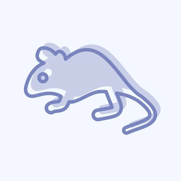 Icon Mouse Související Symbolem Domácích Zvířat Jednoduchý Design Upravitelný Jednoduchá — Stockový vektor