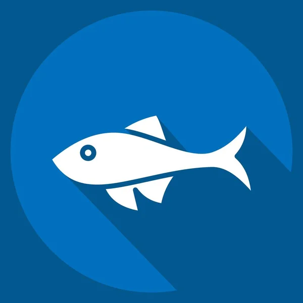 Icon Fish Relacionado Com Símbolo Animais Domésticos Design Simples Editável — Vetor de Stock
