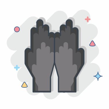 Simge Dua. Kurban bayramı sembolüyle ilgili. İslami. ramadhan. Basit resimleme