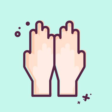 Simge Dua. Kurban bayramı sembolüyle ilgili. İslami. ramadhan. Basit resimleme