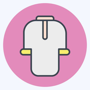 Simge Gömlek. Kurban bayramı sembolüyle ilgili. İslami. ramadhan. Basit resimleme