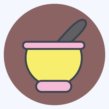 Simge Ye. Kurban bayramı sembolüyle ilgili. İslami. ramadhan. Basit resimleme