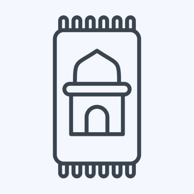 Simge Duası Mat. Kurban bayramı sembolüyle ilgili. İslami. ramadhan. Basit resimleme