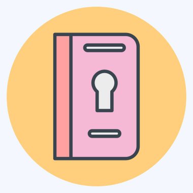 Simge Pasaportu. Kurban Bayramı sembolüyle ilgili. Renk Eşi Tarzı. Basit dizayn edilebilir. Basit resimleme