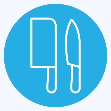 Simge Bıçakları. Kurban Bayramı sembolüyle ilgili. Mavi Gözler Tarzı. Basit dizayn edilebilir. Basit resimleme