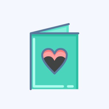 İkon Düğün Davetiyesi. Dekorasyon sembolüyle ilgili. Karalama stili. Basit dizayn edilebilir. Basit resimleme