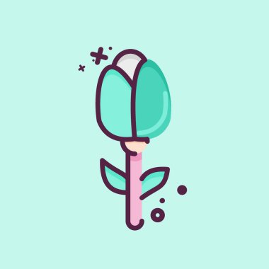 Simge Gülü. Dekorasyon sembolüyle ilgili. MBE tarzı. Basit dizayn edilebilir. Basit resimleme