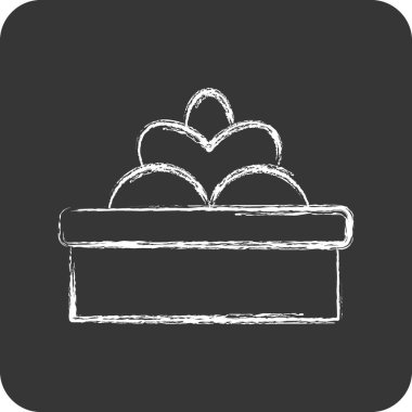 Simge Hediyeleri. Dekorasyon sembolüyle ilgili. Tebeşir stili. Basit dizayn edilebilir. Basit resimleme