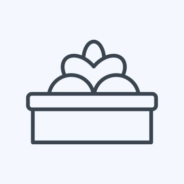 Simge Hediyeleri. Dekorasyon sembolüyle ilgili. Sıra tarzı. Basit dizayn edilebilir. Basit resimleme