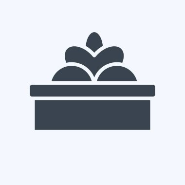 Simge Hediyeleri. Dekorasyon sembolüyle ilgili. Kabartma tarzı. Basit dizayn edilebilir. Basit resimleme