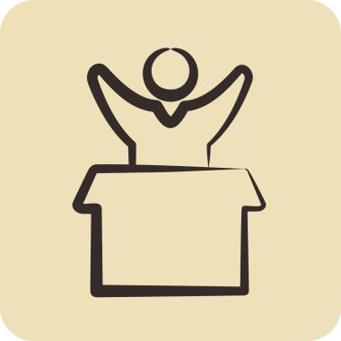 Icon Favorite Product. related to Online Store symbol. glyph style. simple illustration. shop