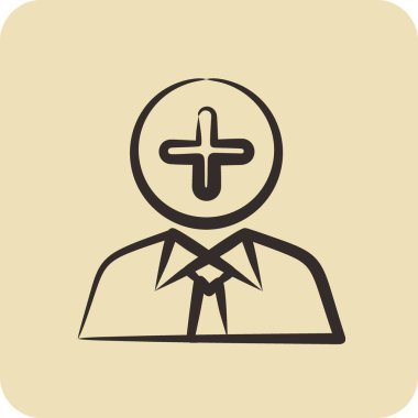 Icon Positive Thoughts. related to Psychological symbol. glyph style. simple illustration. emotions, empathy, assistance