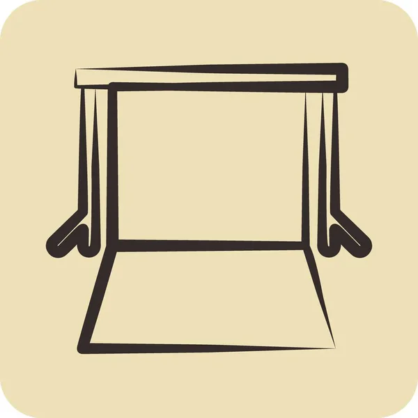 Icon Background Supports Relacionado Com Símbolo Fotografia Estilo Desenhado Mão —  Vetores de Stock