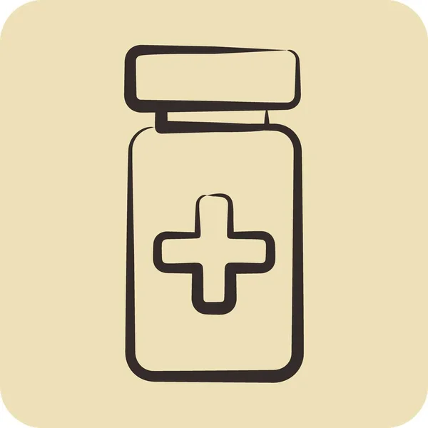 Icon Medical Volunteering Related Volunteering Symbol Glyph Style Help Support — Image vectorielle