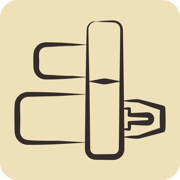Icon Starter Related Car Service Symbol Glyph Style Repairin Engine — ストックベクタ