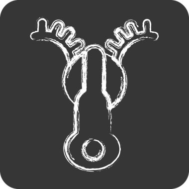 Simge Erişim Zip. Spor giyim sembolü için uygun. Tebeşir stili. Basit dizayn edilebilir. tasarım şablonu. Basit resimleme