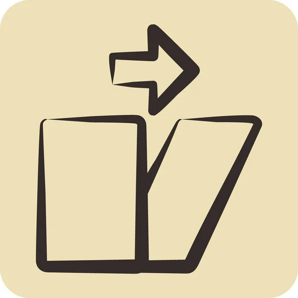 Icon Distortion Zusammenhang Mit Dem Symbol Für Grafik Design Tools — Stockvektor