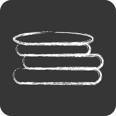 Simge Çamaşırları. Çocuk sembolü için uygun. Tebeşir stili. Basit dizayn edilebilir. tasarım şablonu