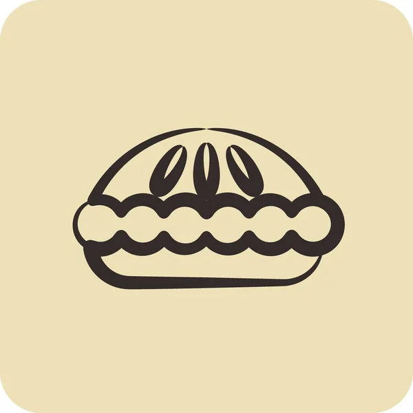Icono Cocina Adecuado Para Símbolo Educación Estilo Dibujado Mano Diseño — Archivo Imágenes Vectoriales