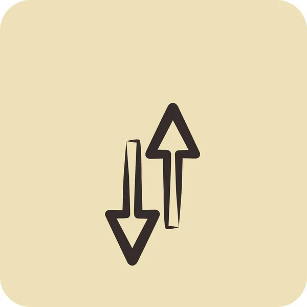 Symbolsynchronisation Geeignet Für Startup Symbol Handgezeichneten Stil Einfaches Design Editierbar — Stockvektor