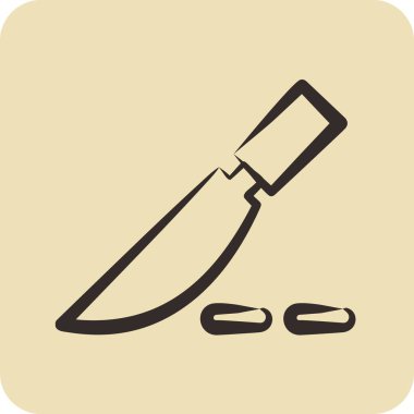 Simge ameliyatı. Eğitim sembolü için uygun. El çizimi tarzı. Basit dizayn edilebilir. dizayn şablonu