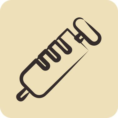 Simge aşısı. Eğitim sembolü için uygun. El çizimi tarzı. Basit dizayn edilebilir. dizayn şablonu