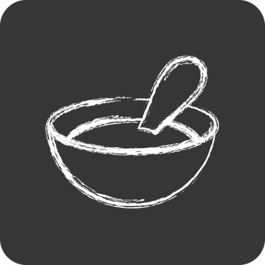 Icon Bebek Gevreği. Çocuk sembolü için uygun. Tebeşir stili. Basit dizayn edilebilir. tasarım şablonu