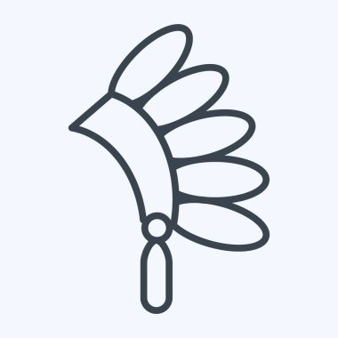 Simge Başlığı adresi. Amerikan Yerli Sembolü ile ilgili. Sıra tarzı. Basit tasarım düzenlenebilir