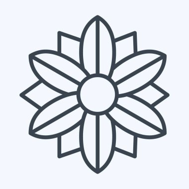 Simge Poinsettia. Çiçek sembolüyle ilgili. Sıra tarzı. Basit dizayn edilebilir. Basit resimleme